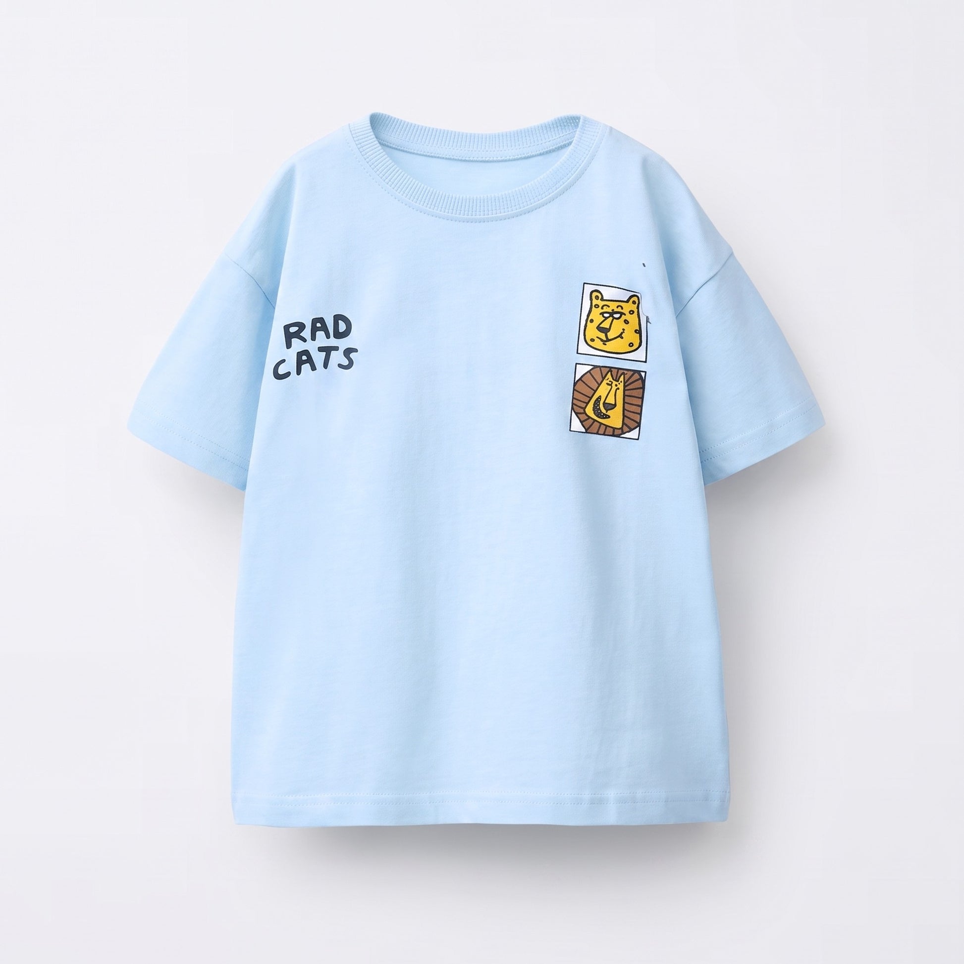 Rad Cats Tee in Wide Detail - baby and toddler t-shirts, professional product photo