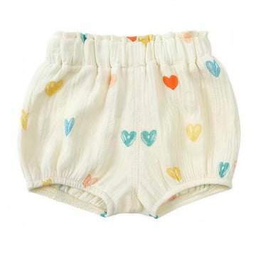 Rainbow Heart Bloomer Shorts, professional studio photo