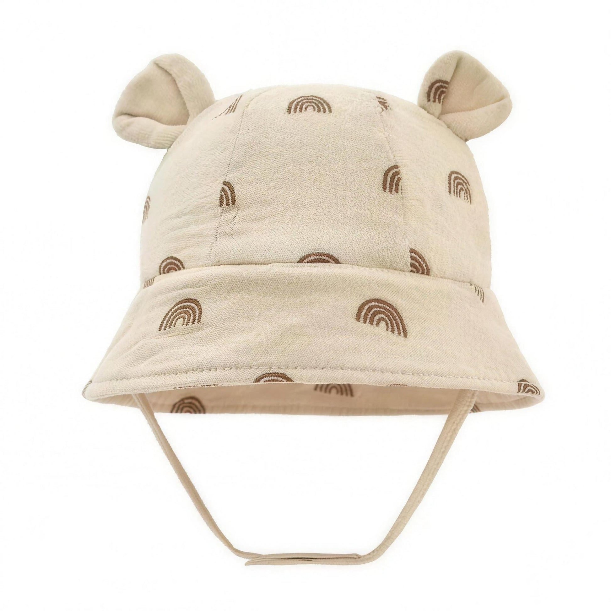 Bear Ear Bucket Hat - Rainbow Print