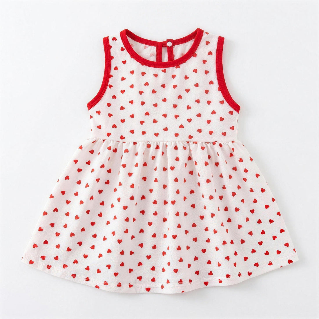 Red Heart Dress - professional product photo on white background