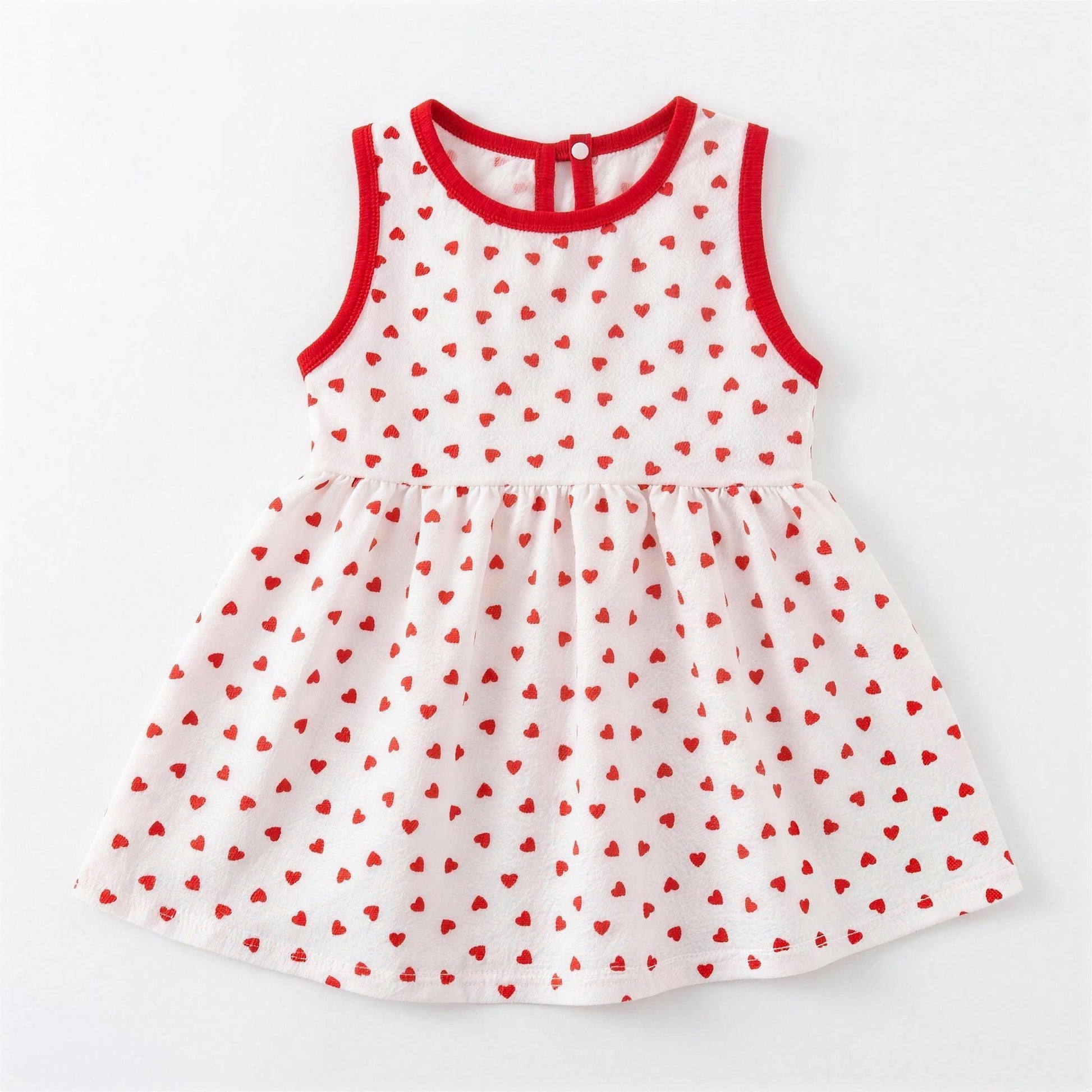 Red Heart Dress - professional product photo on white background