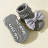 Ribbed Bow Ankle Socks