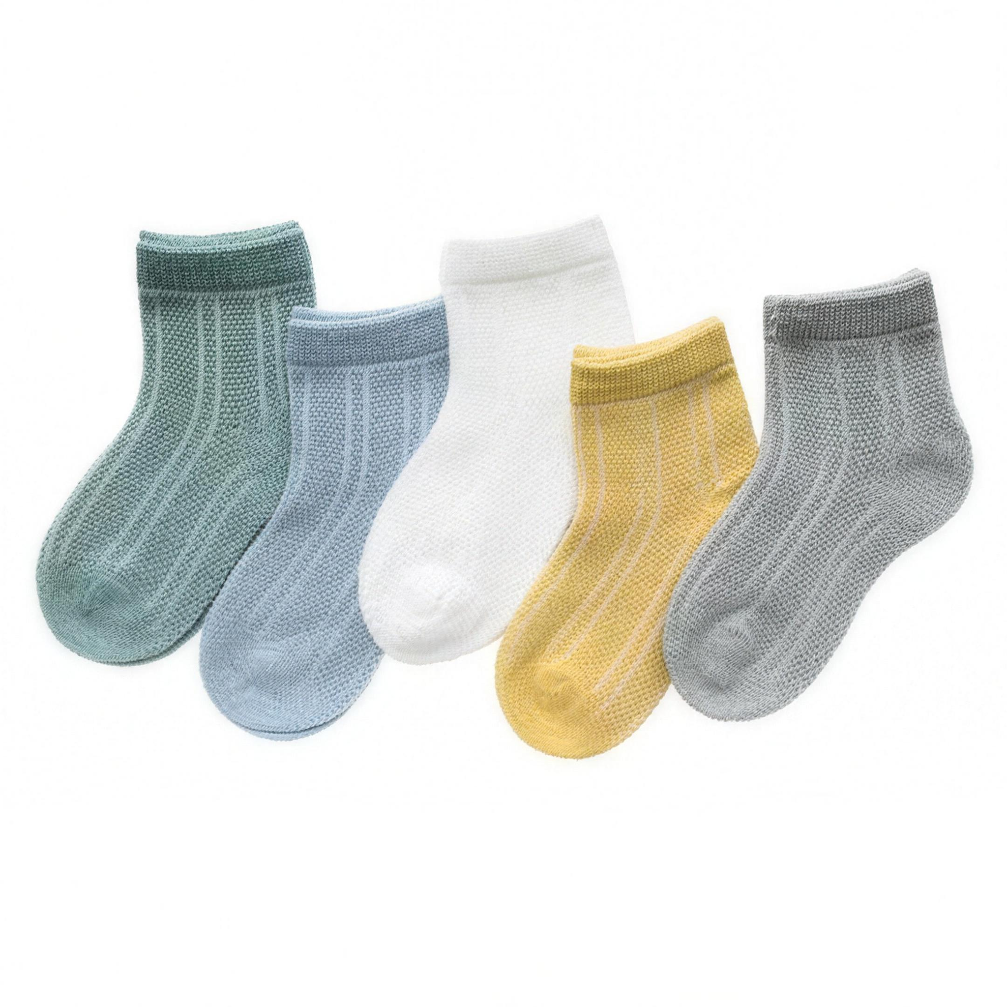 Ribbed Pastel Sock Set - professional studio photo