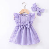 Ruffle Bow Knit Dress