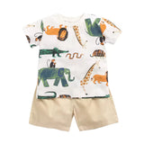 Safari Animal Tee Set