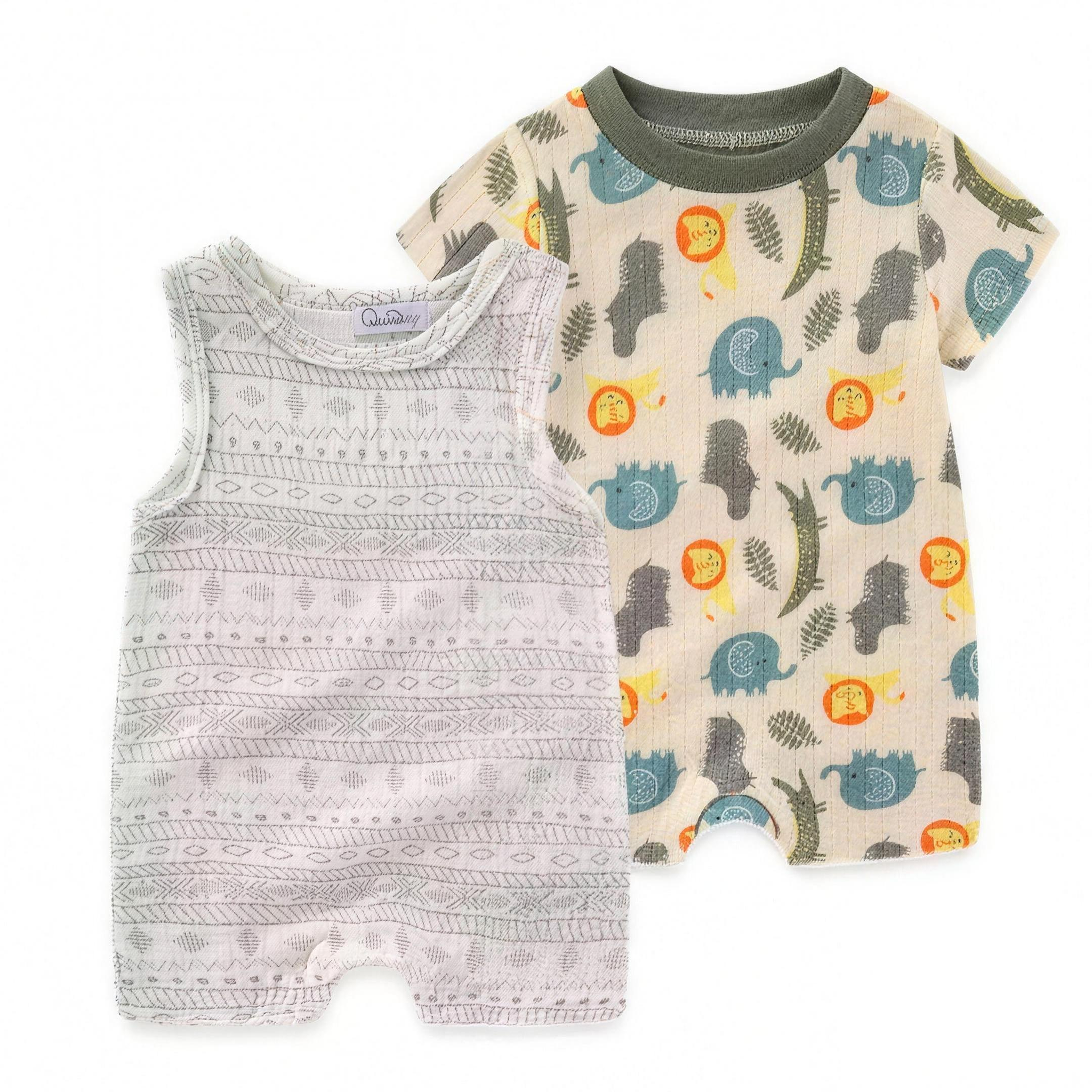 Safari Boho Romper Set - professional studio photo