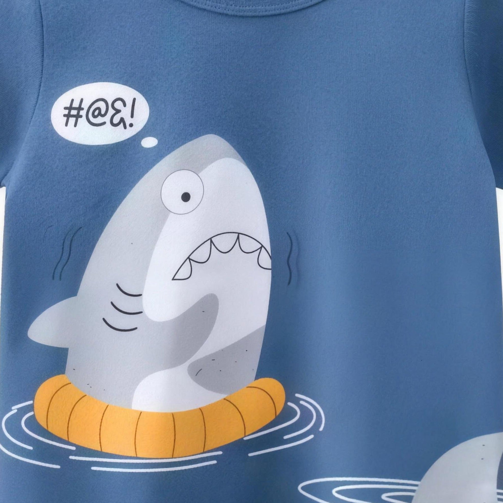 Shark Float Tee - graphic detail view