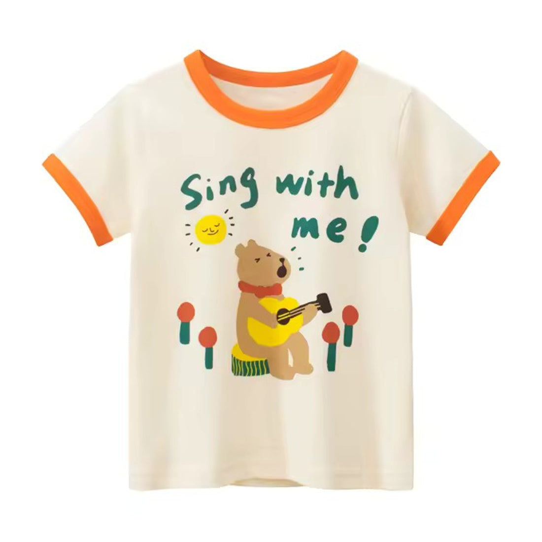 Sing With Me Tee, girls baby and toddler t-shirt, professional product photo on white background