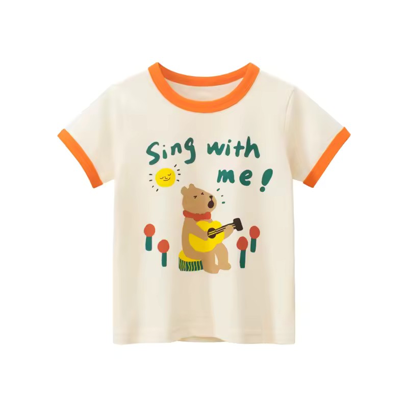 Sing With Me Tee, girls baby and toddler t-shirt, professional product photo on white background