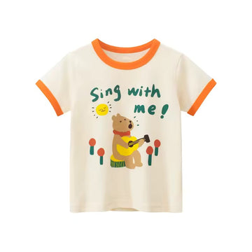 Sing With Me Tee, girls baby and toddler t-shirt, professional product photo on white background