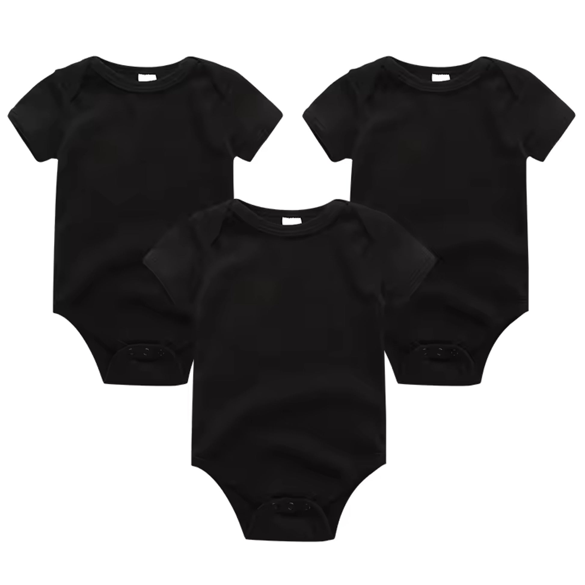 Classic Solid Bodysuit Set - Black