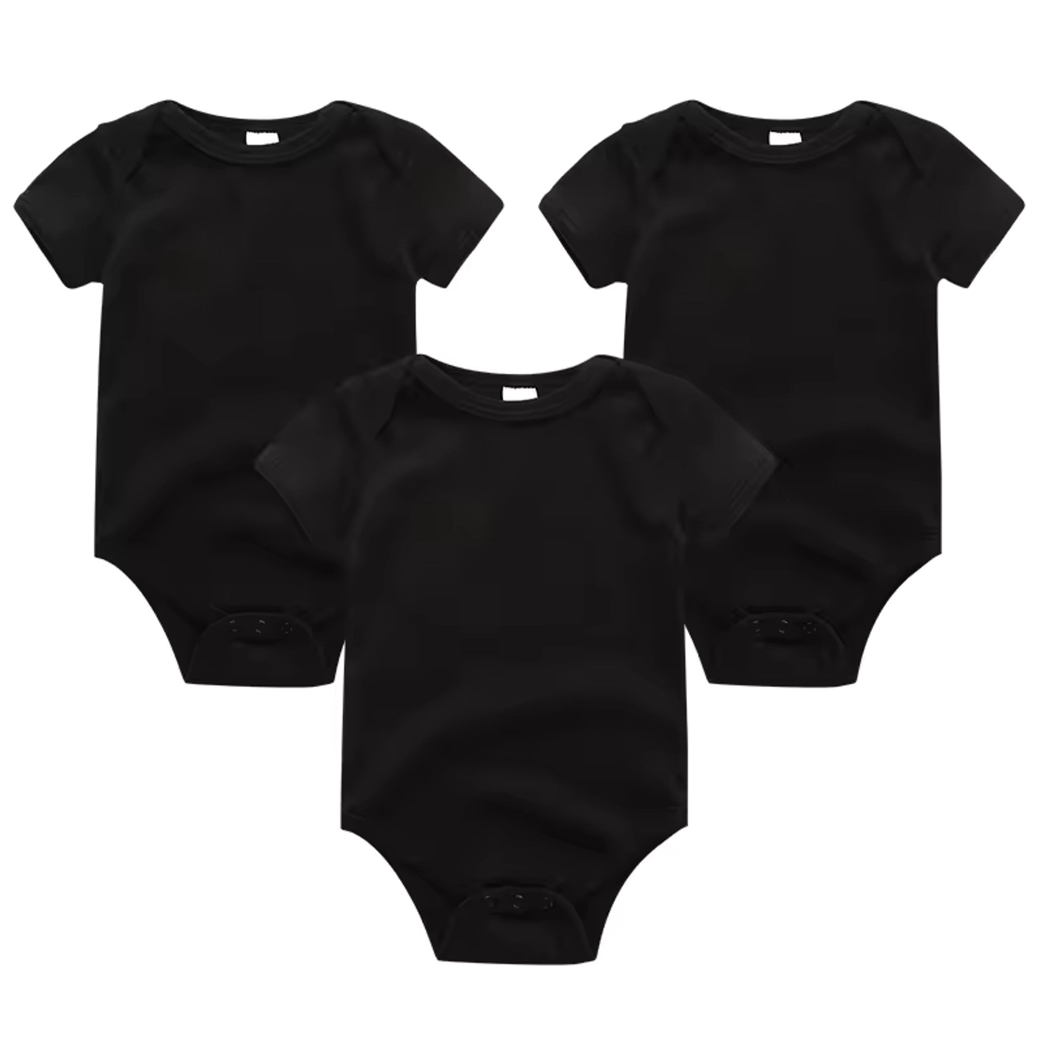 Classic Solid Bodysuit Set - Black