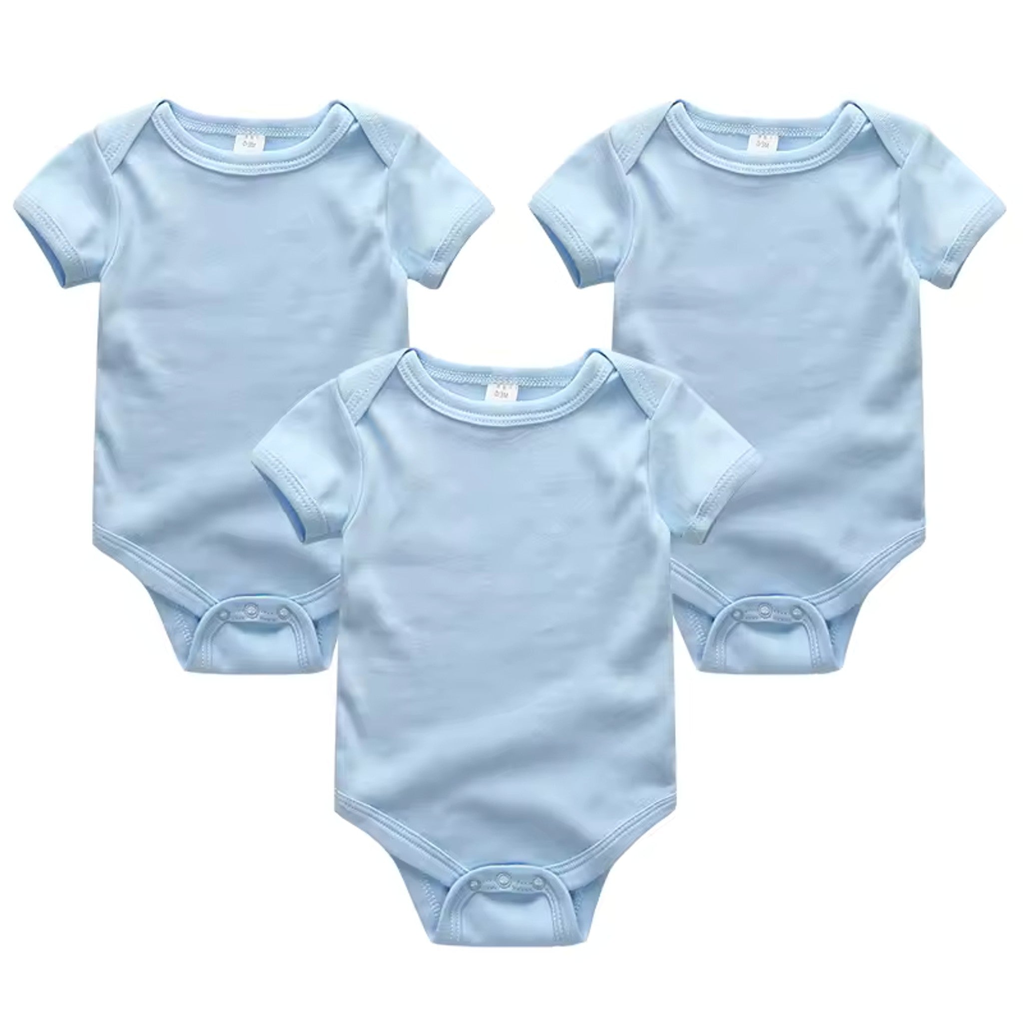 Classic Solid Bodysuit Set - Light Blue