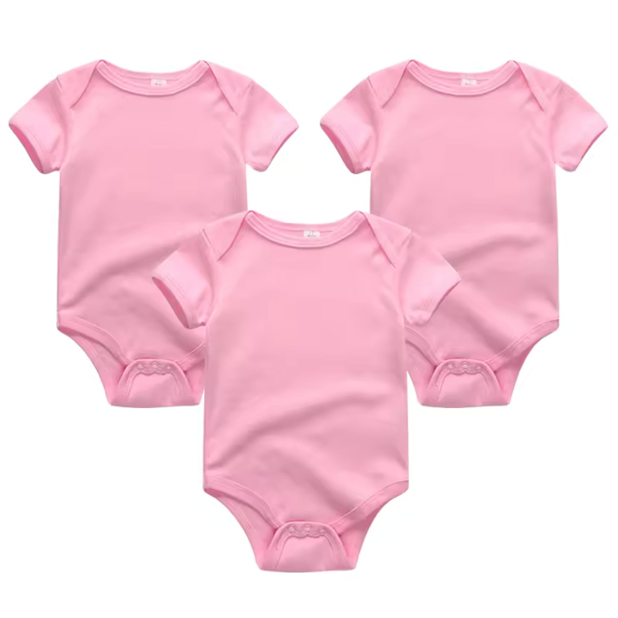 Classic Solid Bodysuit Set - Pink