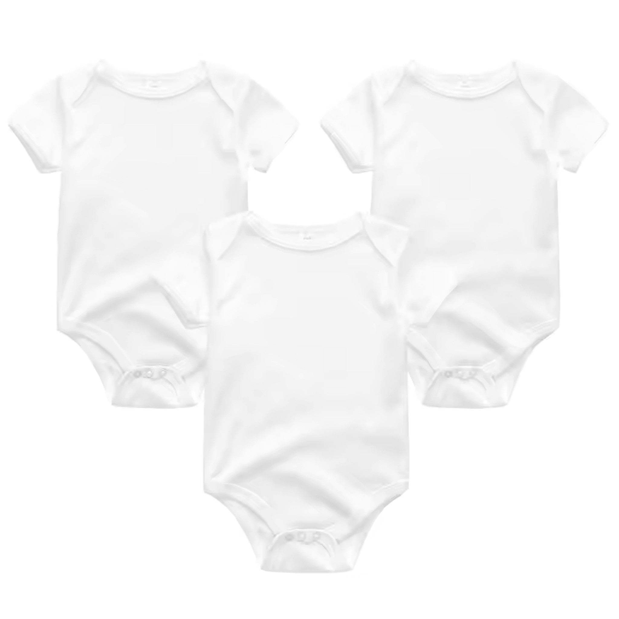 Classic Solid Bodysuit Set - White
