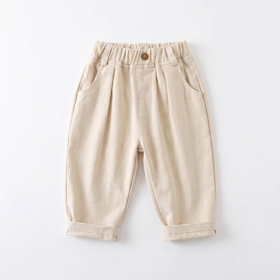 Pleated Straight Leg Pants