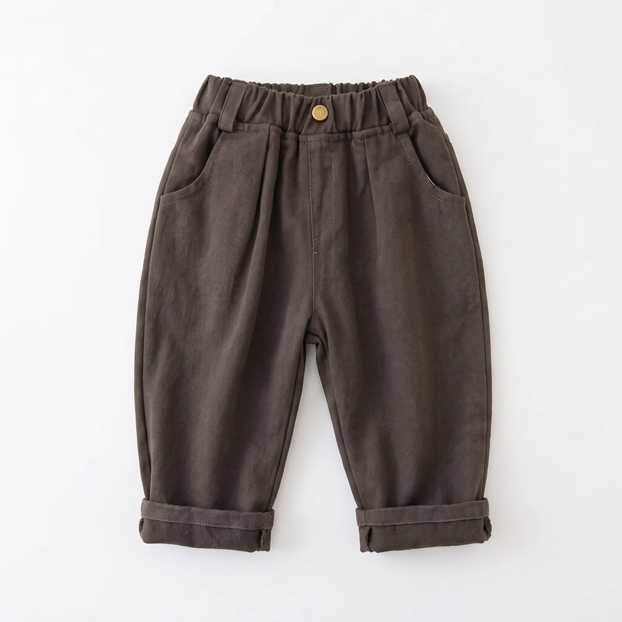 Pleated Straight Leg Pants