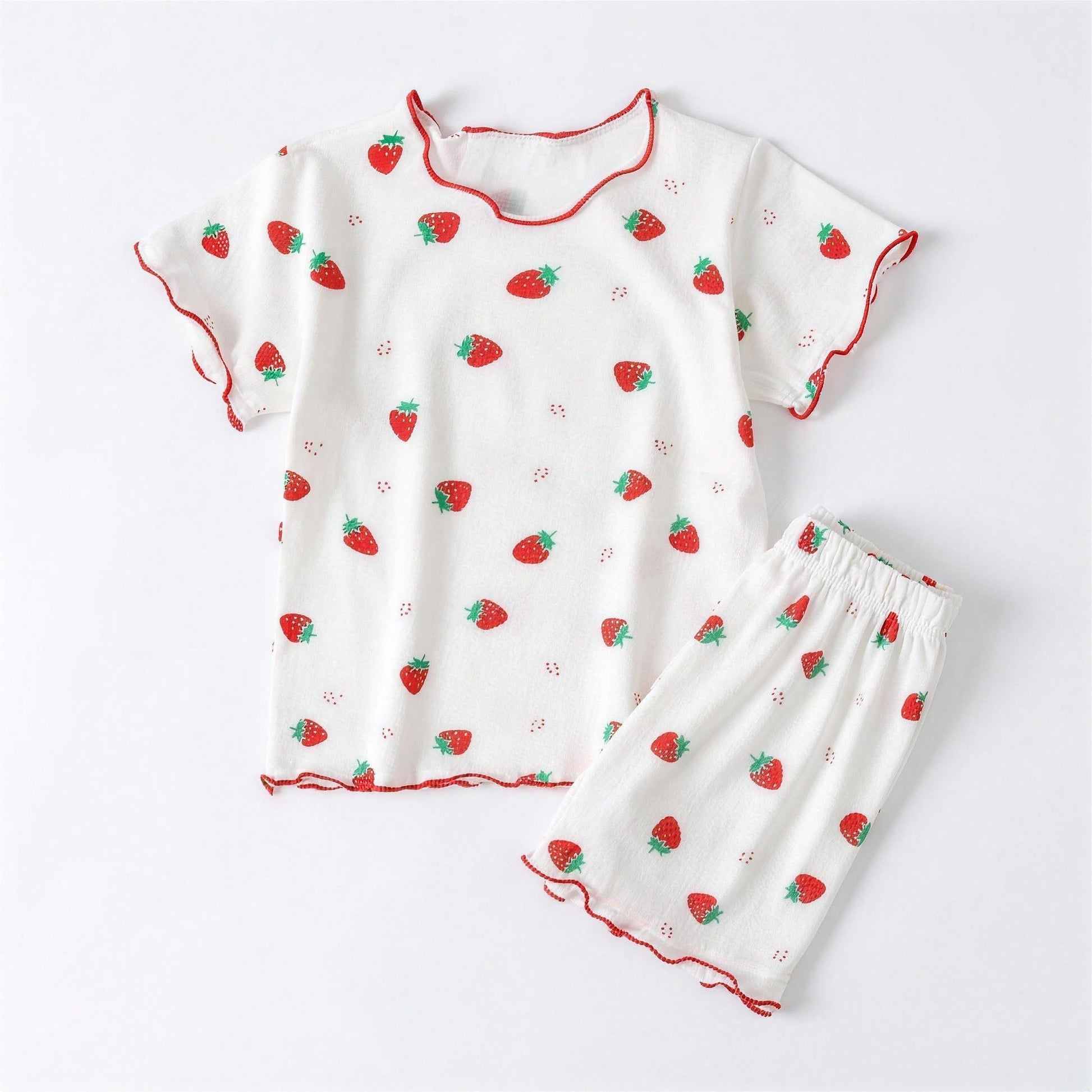 Strawberry Pajama Set - professional product photo on white background