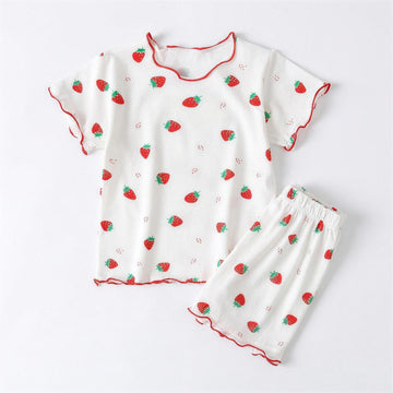 Strawberry Pajama Set - professional product photo on white background