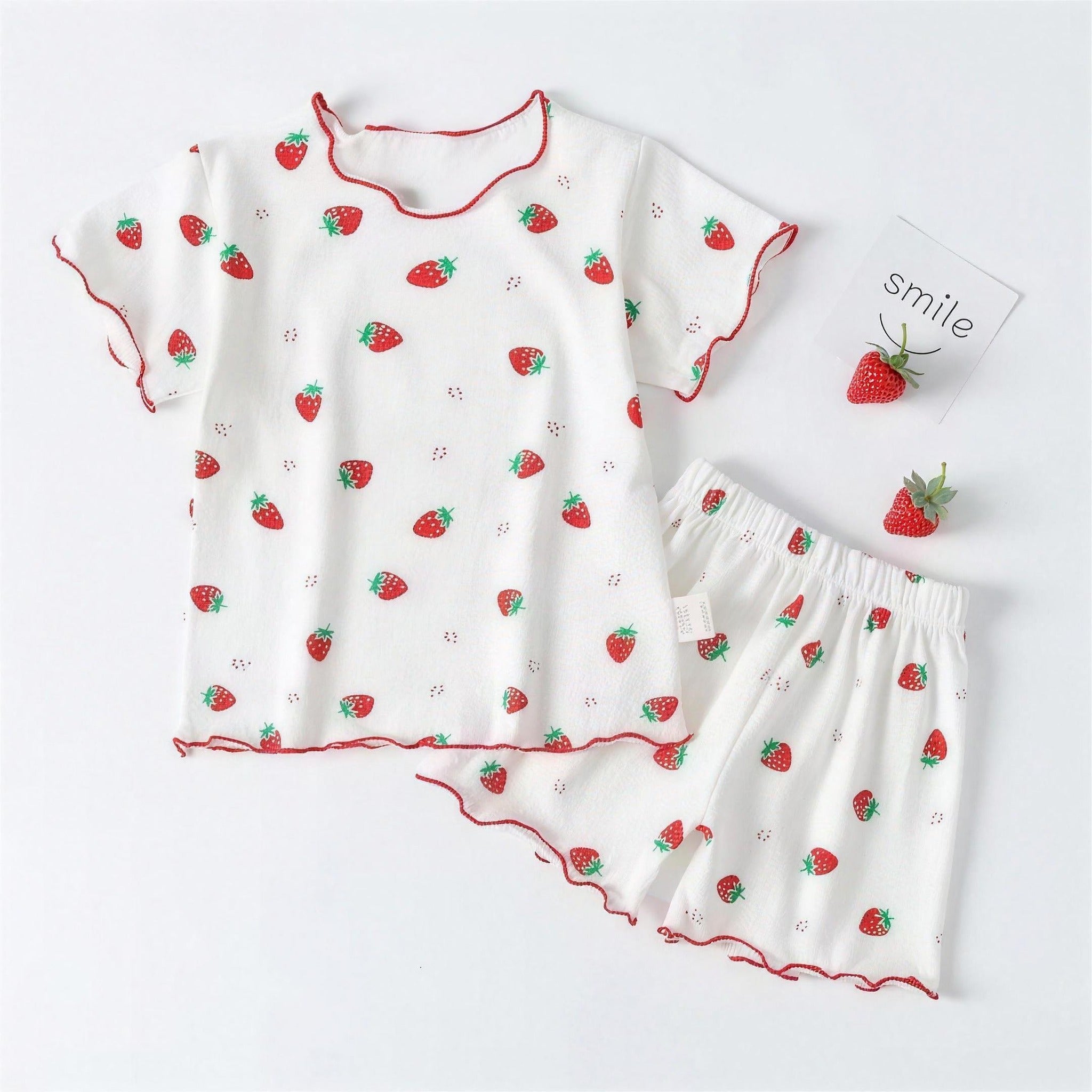 Strawberry Pajama Set - full set shown together
