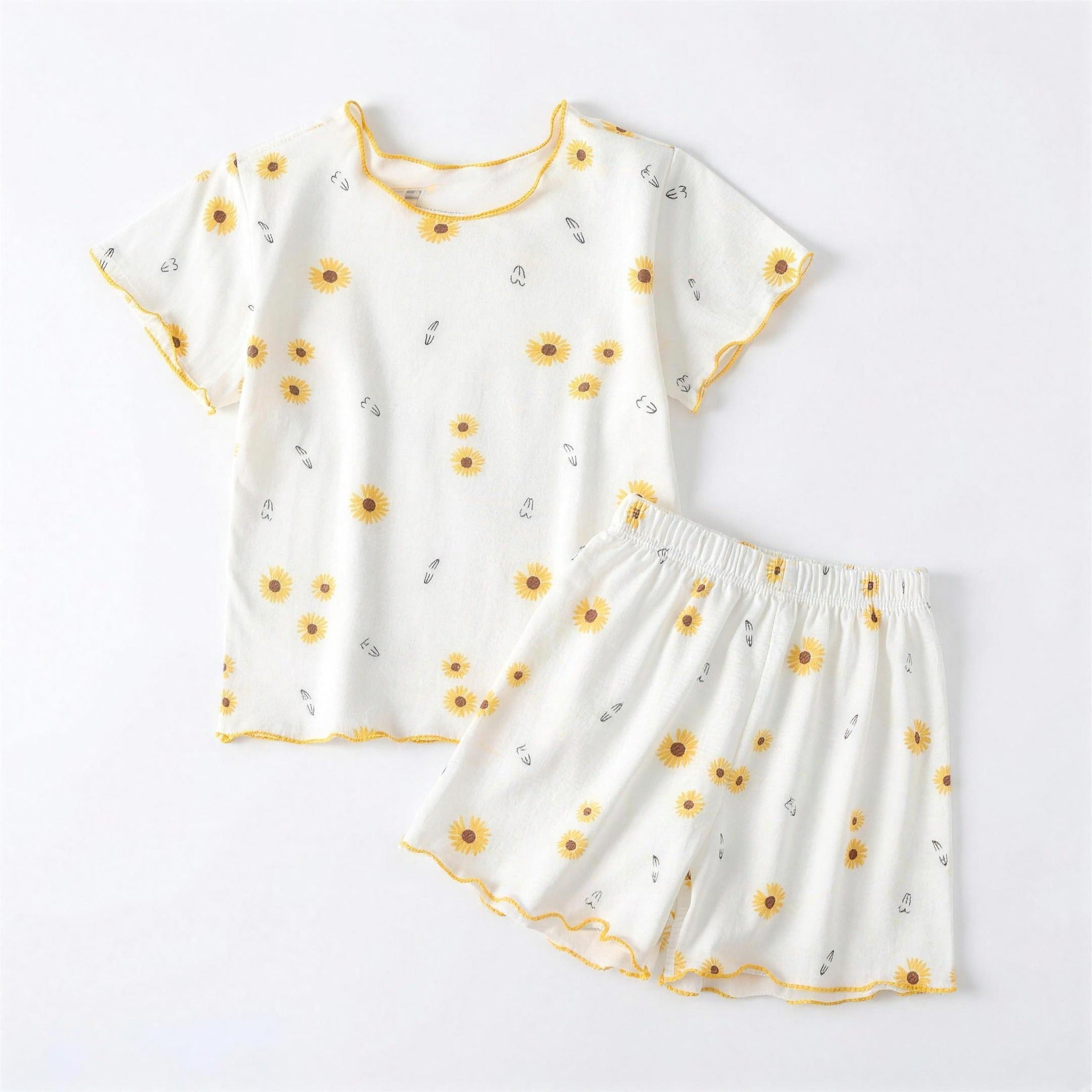 Sunflower Pajama Set - professional product photo on white background