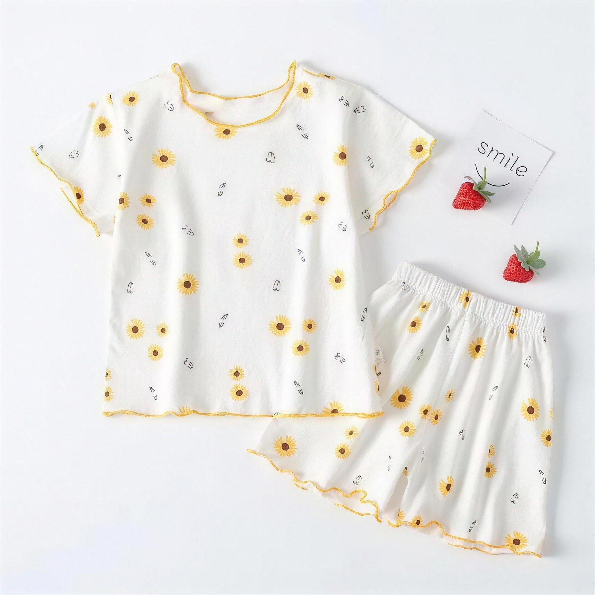 Sunflower Pajama Set - full set shown together