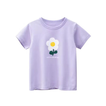 Sunshine Daisy Tee, girls baby and toddler t-shirt, professional product photo on white background