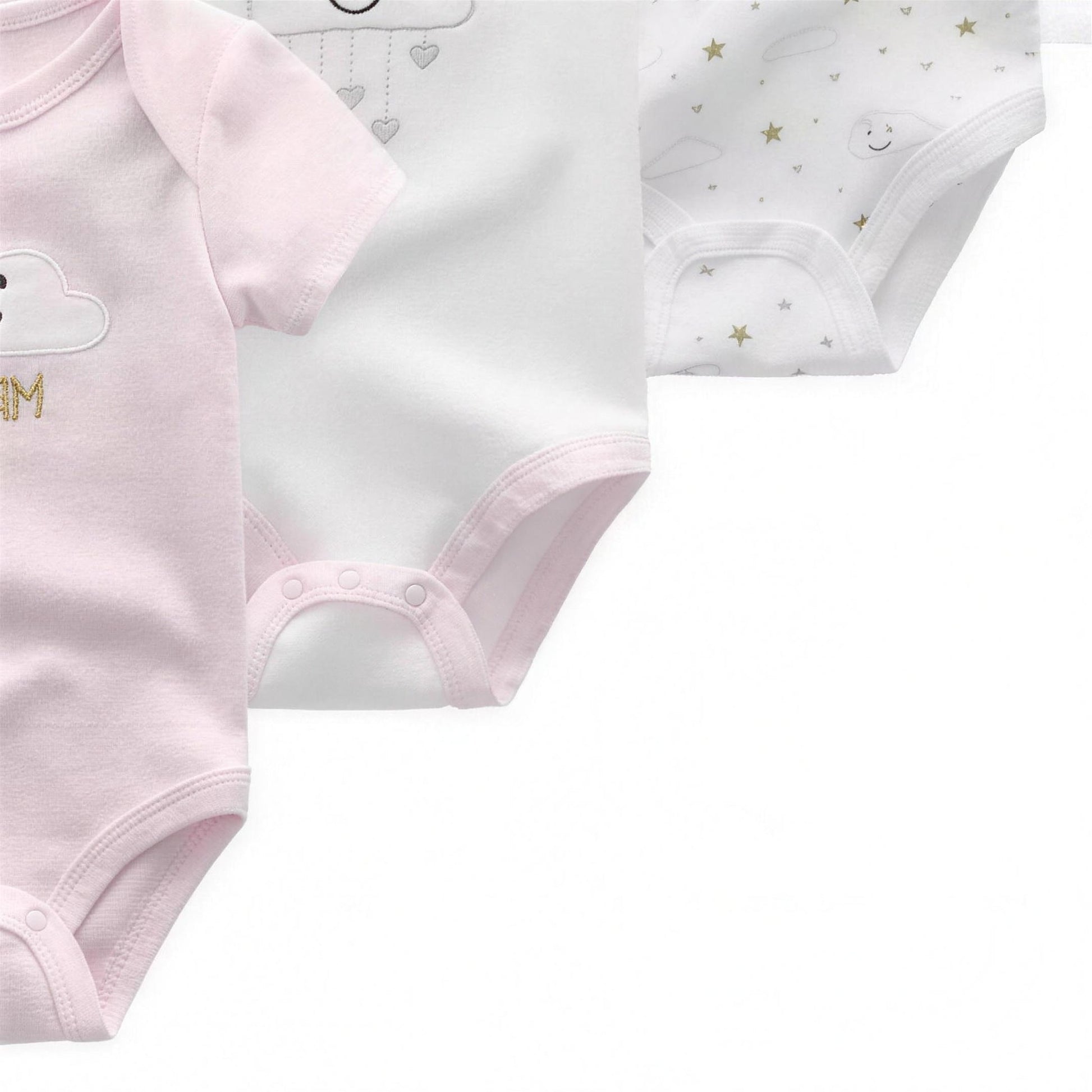 Super Mama Bodysuit Set - fabric and print detail