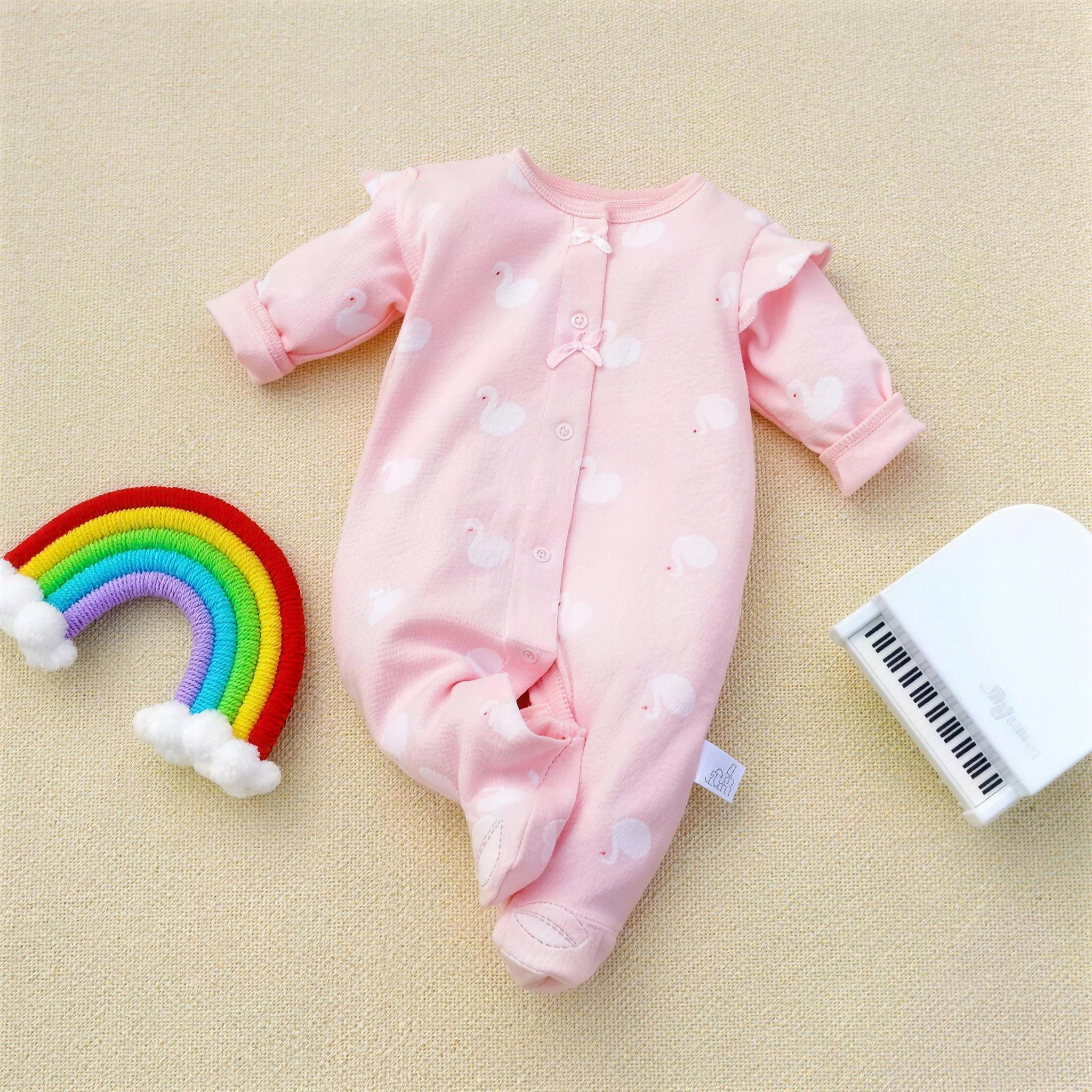 Swan Bow Footed Pajama - lifestyle