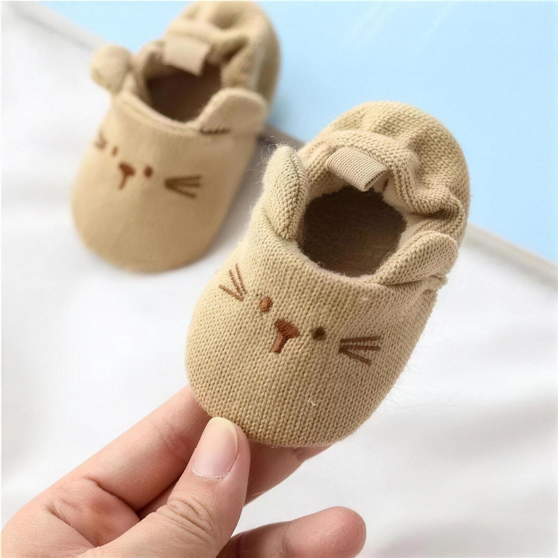 Kitty Ear Knit Booties - additional photo