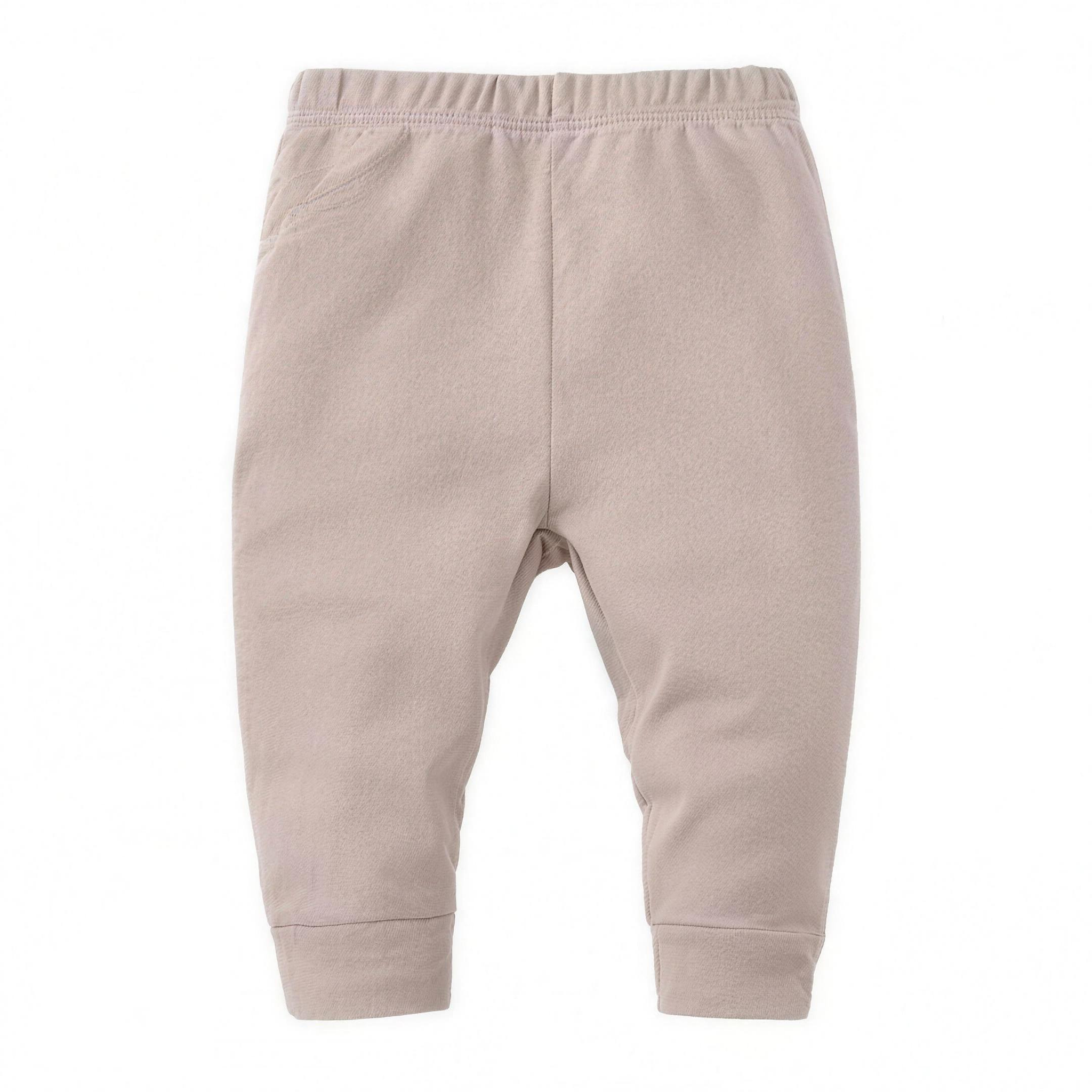 Classic Solid Baby Pants - Taupe