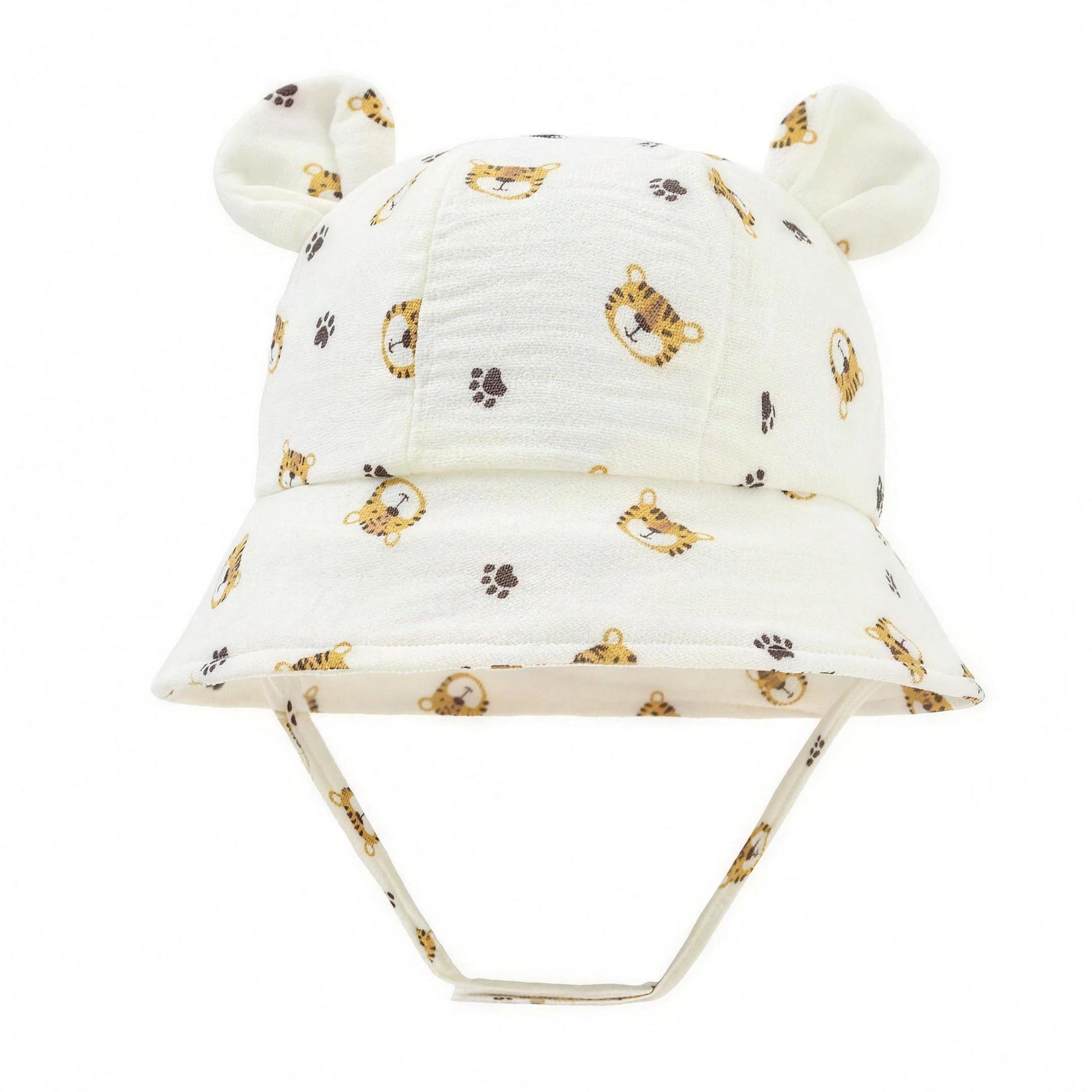 Bear Ear Bucket Hat - Tiger Print