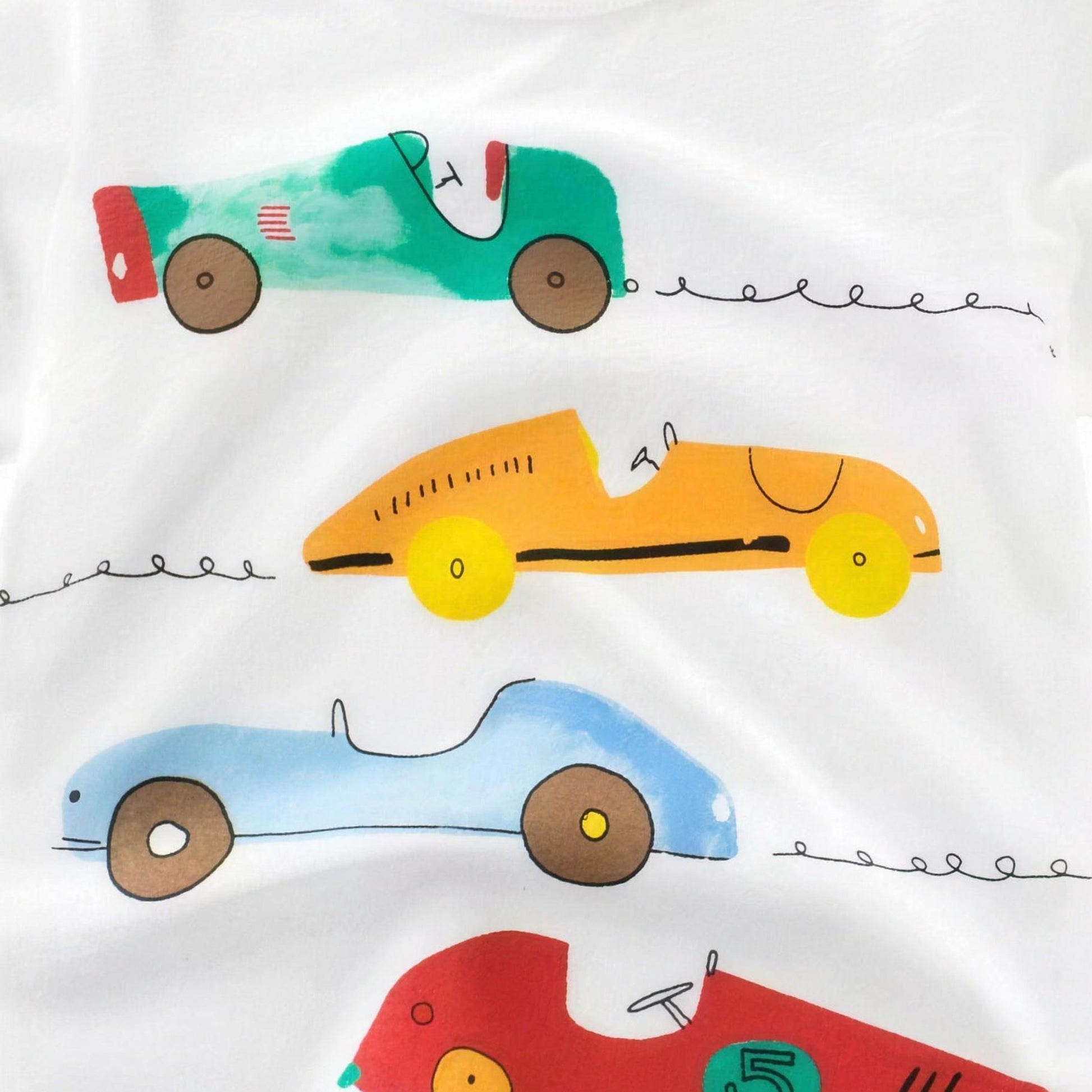 Toy Car Tee - graphic detail view