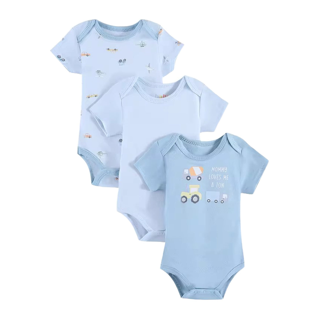 Little Trucker Bodysuit Set - all pieces