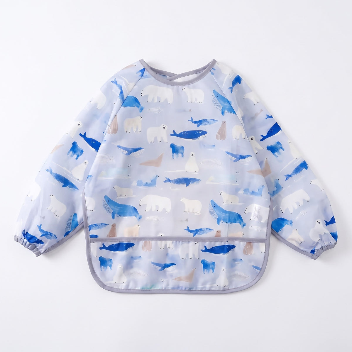 Waterproof Sleeve Feeding Bib - Arctic Friends
