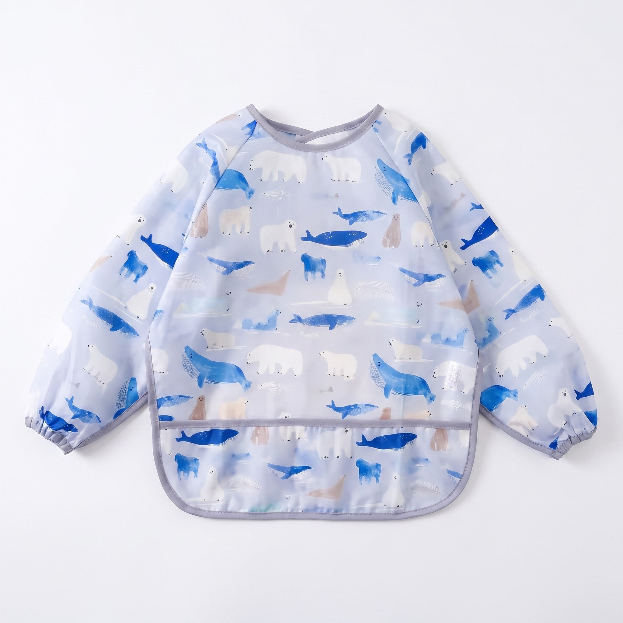 Waterproof Sleeve Feeding Bib - Arctic Friends
