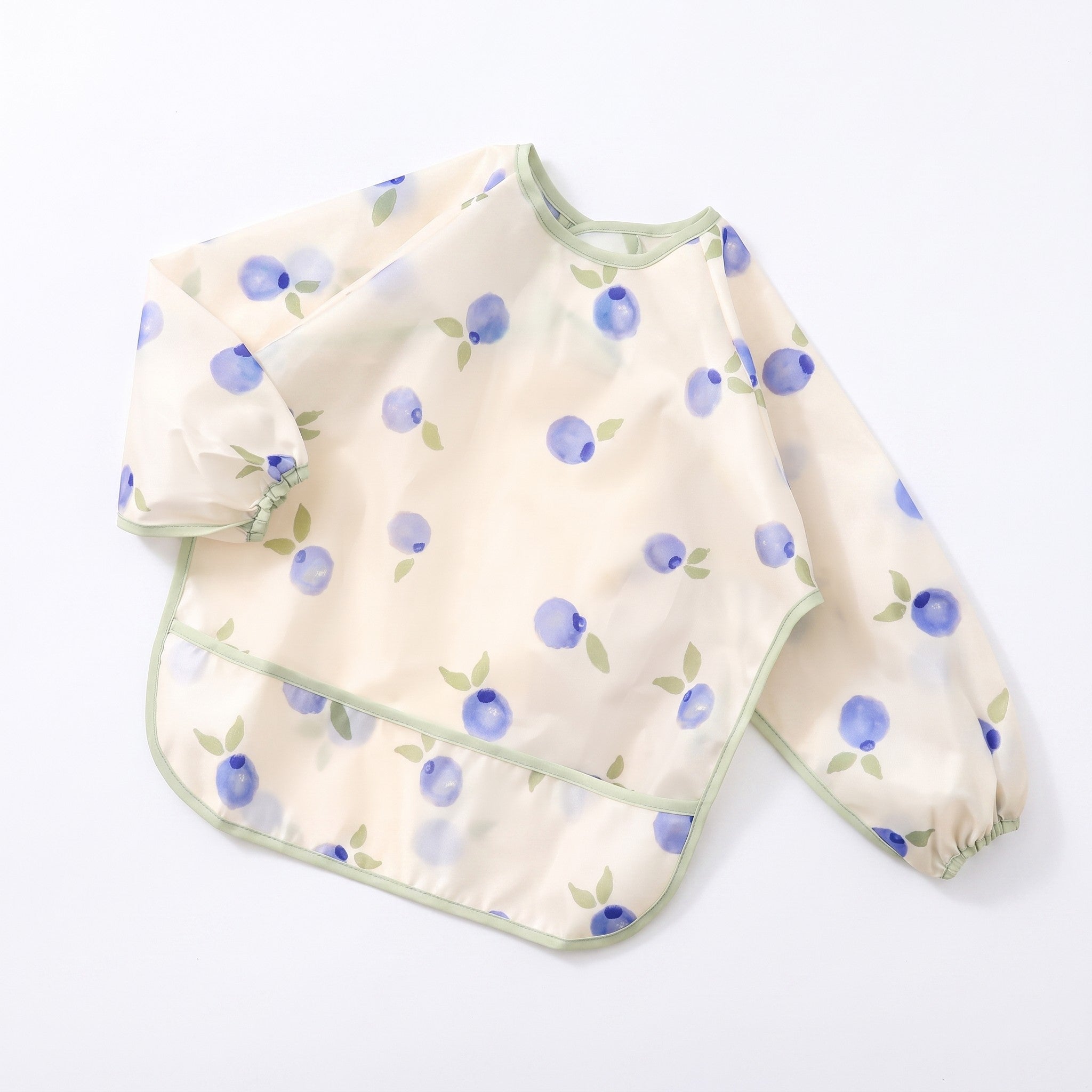 Waterproof Sleeve Feeding Bib - Blueberry