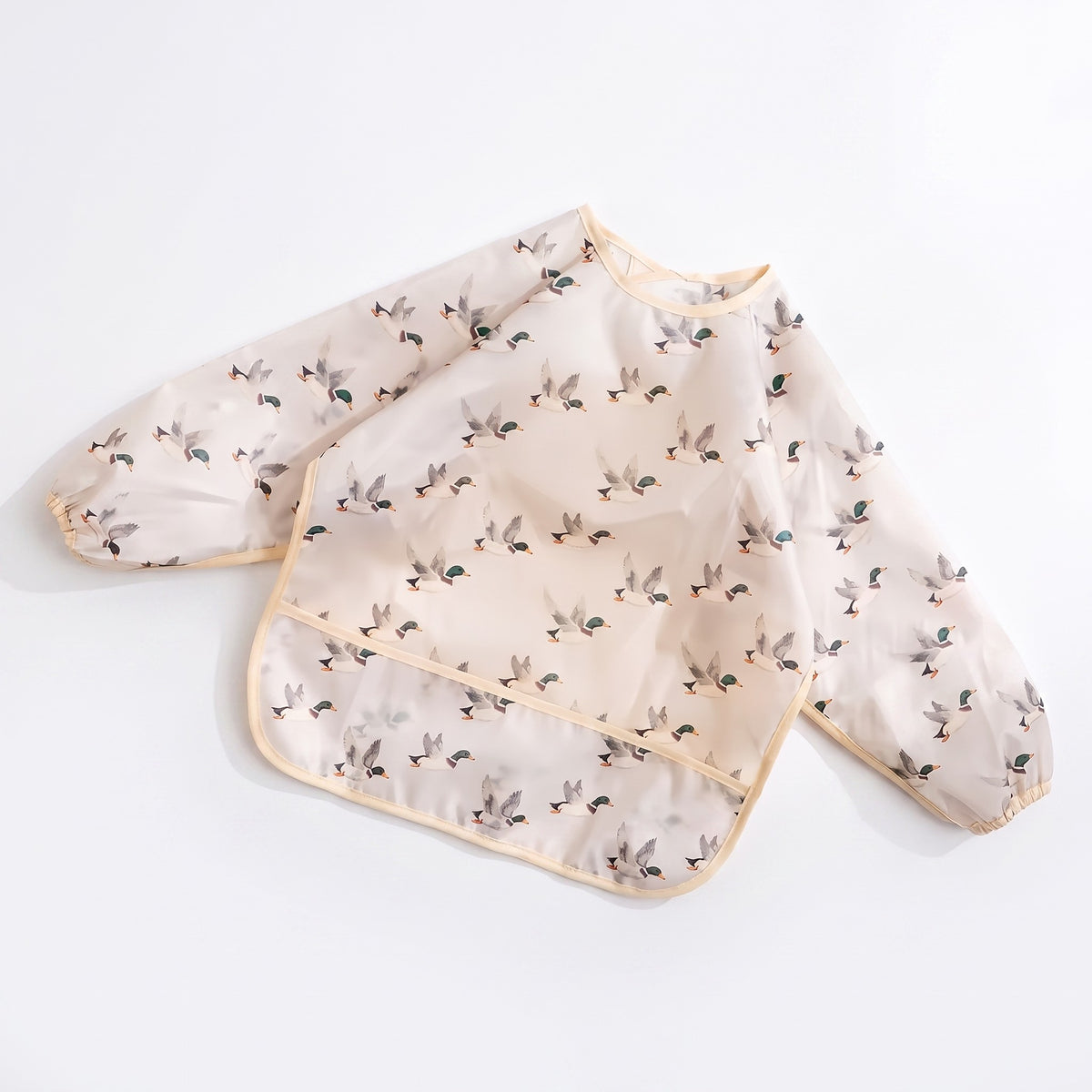 Waterproof Sleeve Feeding Bib - Mallard Duck