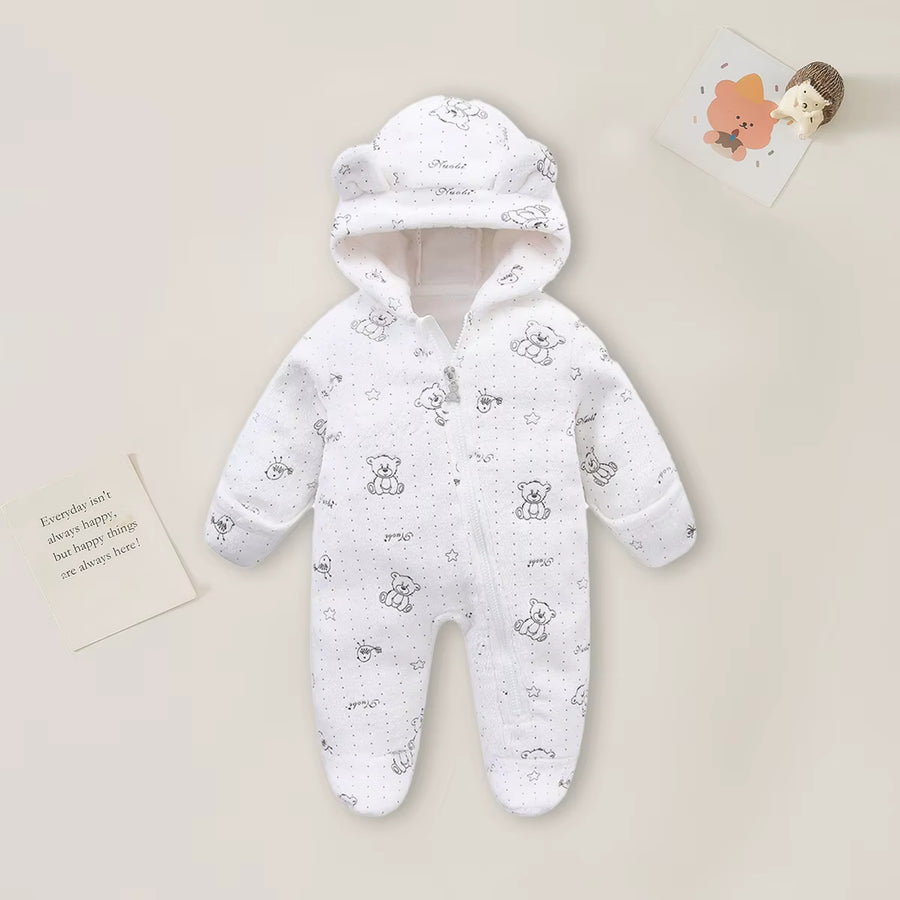 Bear Hood Fleece Onesie