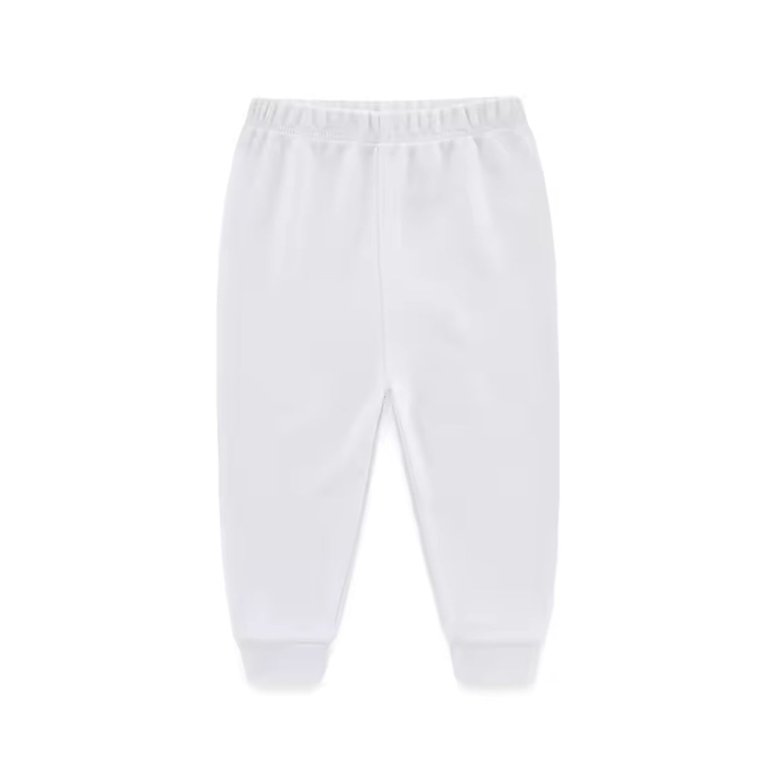 Basic Cuffed Pants - Light Blue
