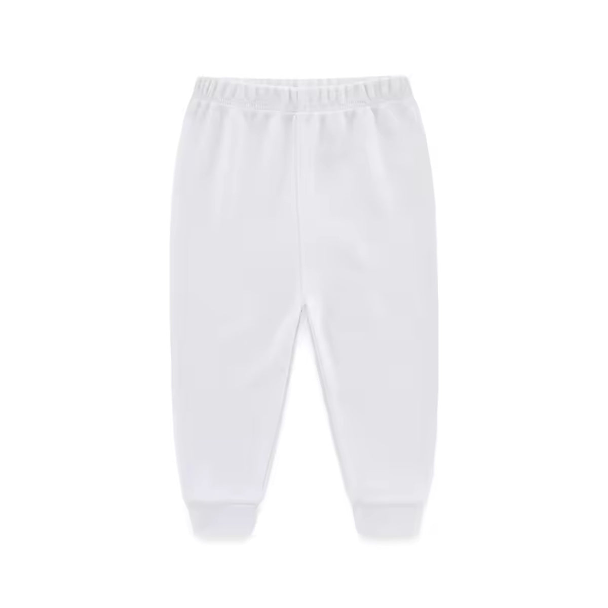 Basic Cuffed Pants - White