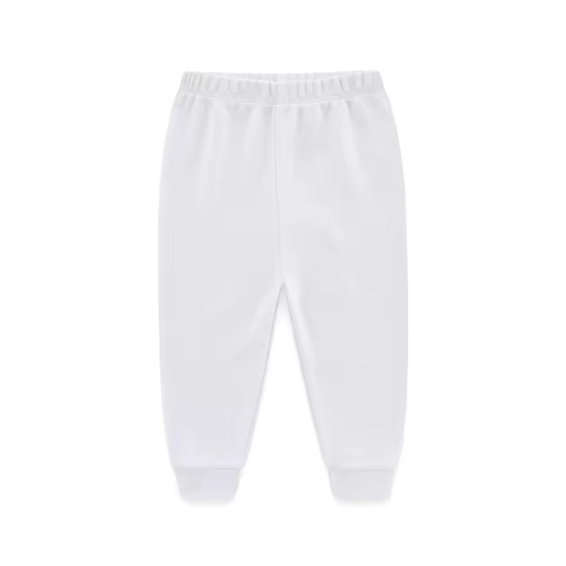 Basic Cuffed Pants - White
