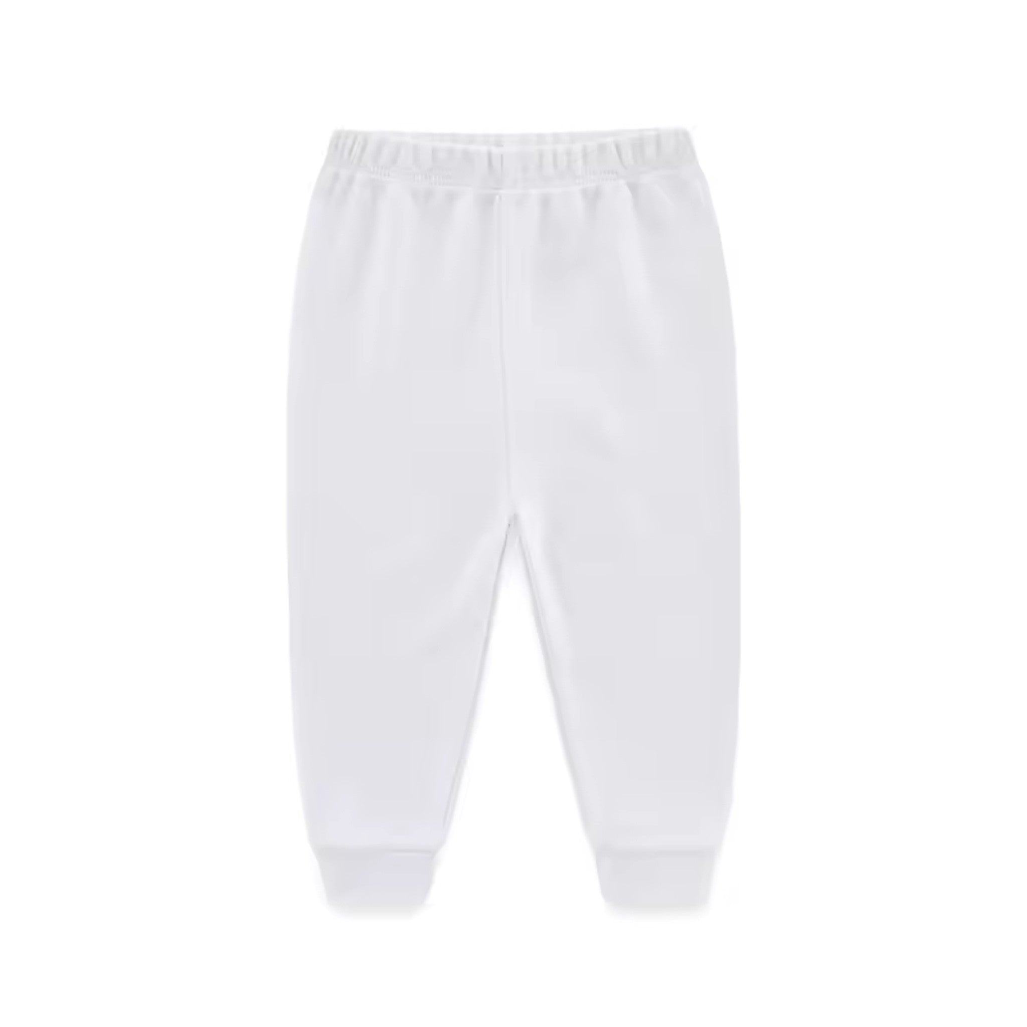 Basic Cuffed Pants - White
