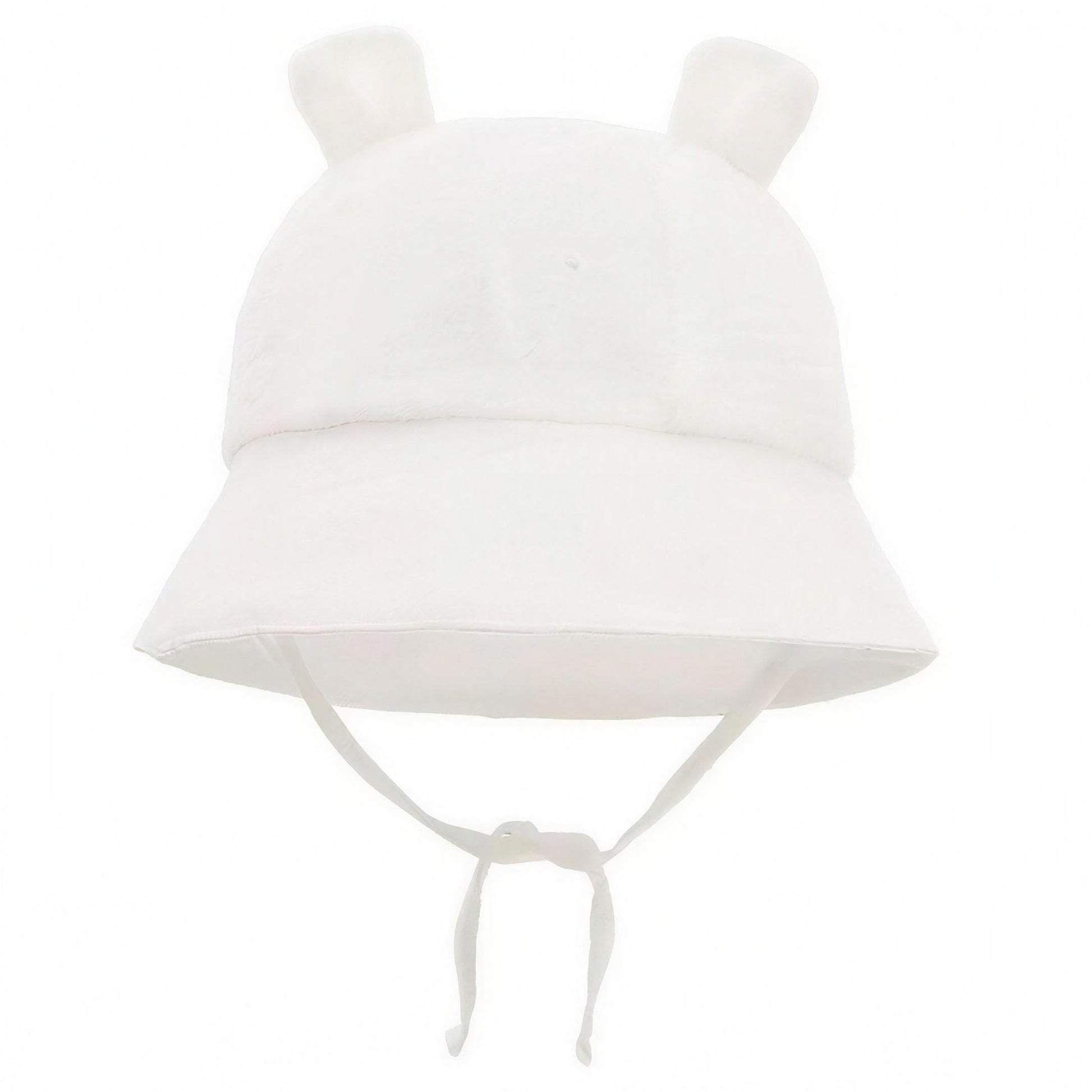 Bear Ear Bucket Hat - White