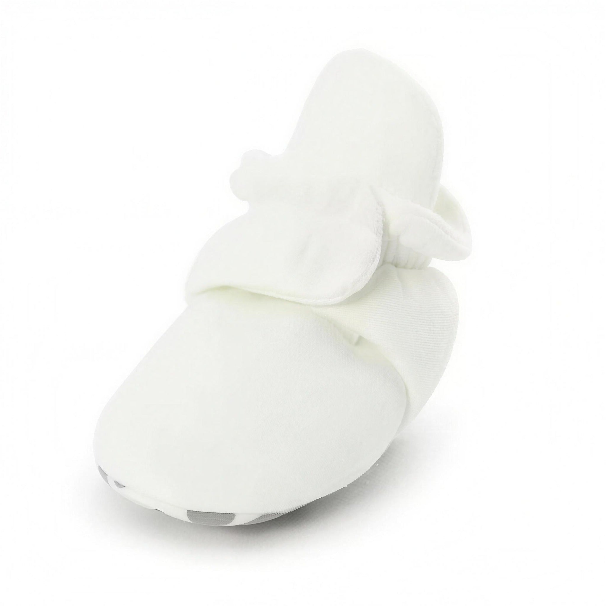 Cozy Star Booties - White - professional product photo on white background