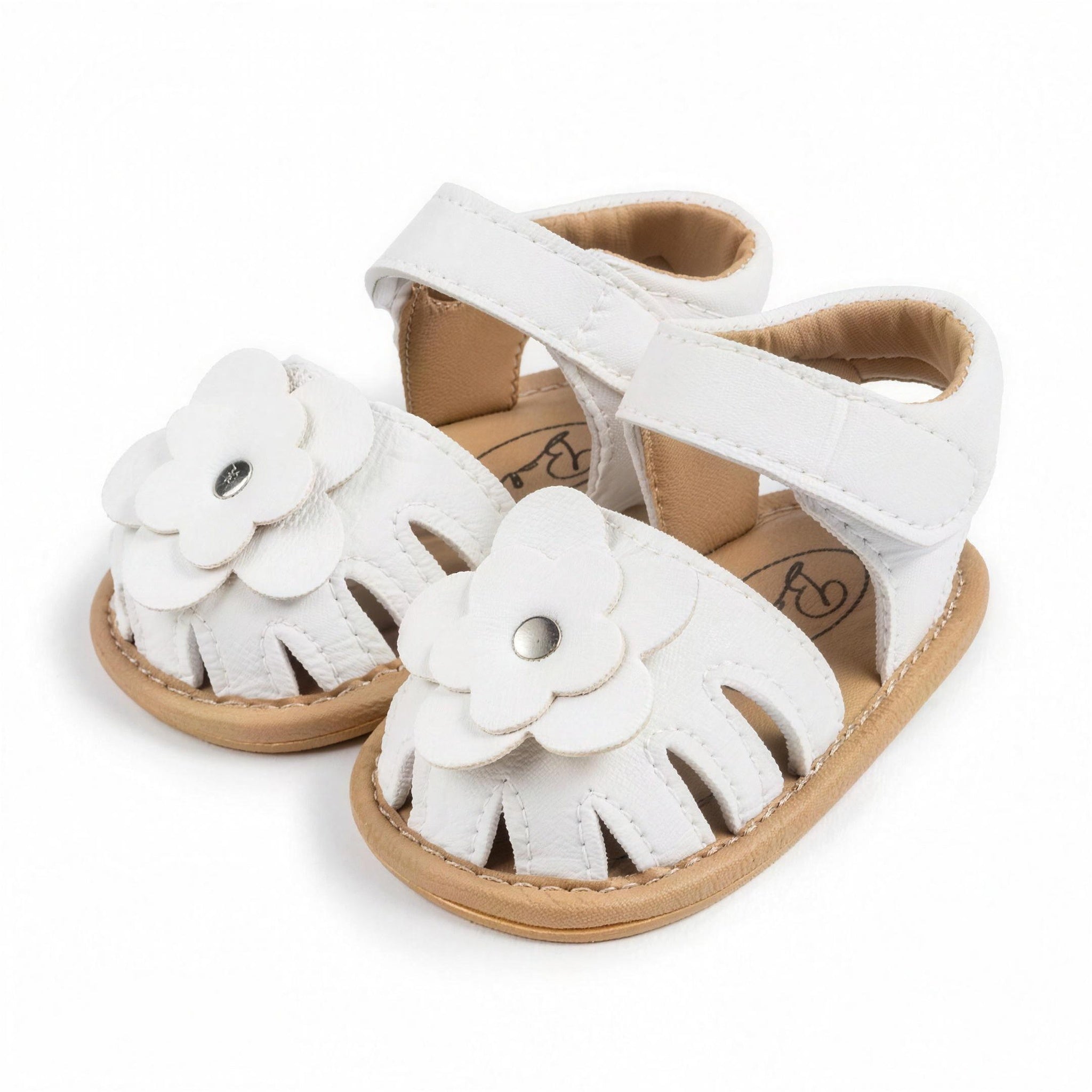 Flower Princess Sandals - White - professional product photo on white background