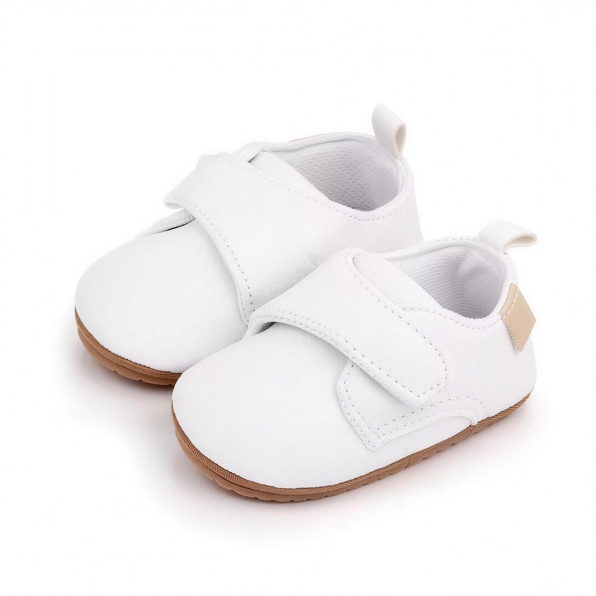 Classic Strap Moccasins - White - professional product photo on white background