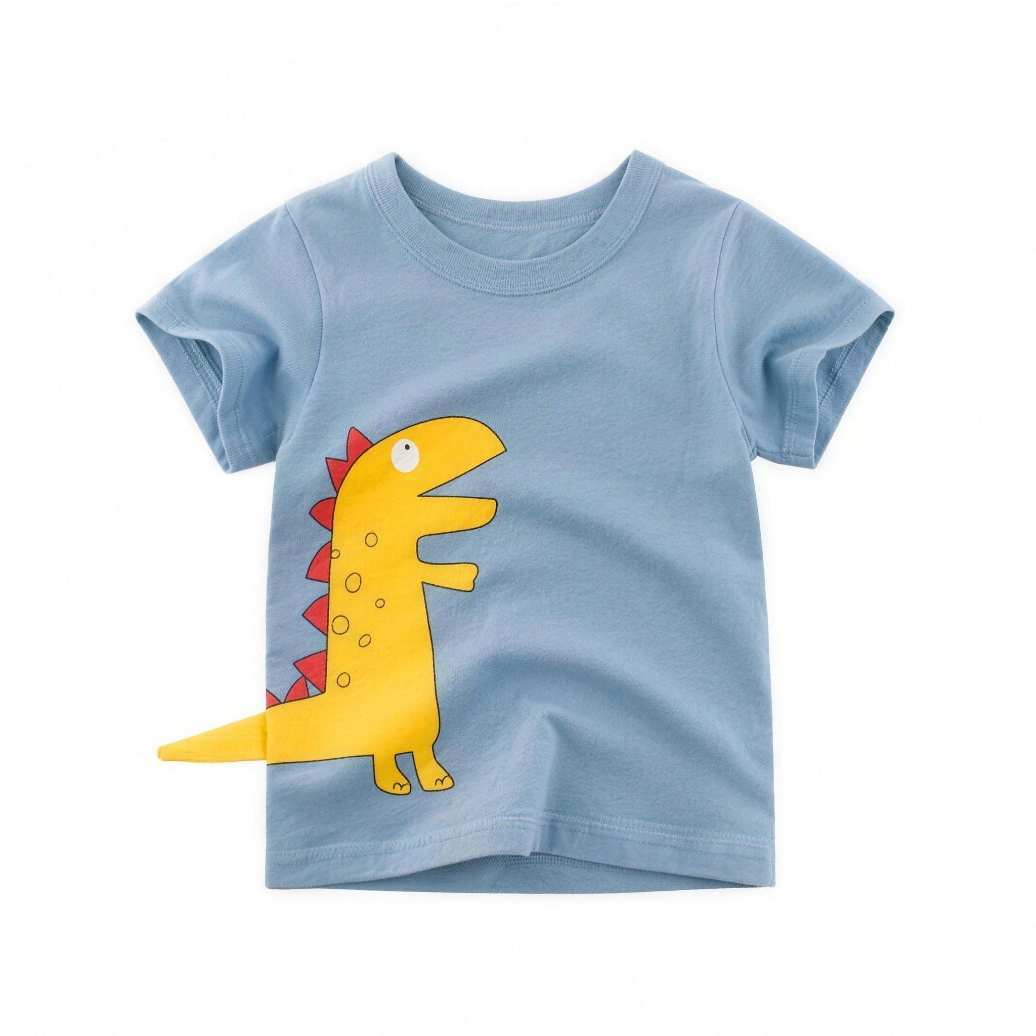 Yellow Dino Tee - professional product photo on white background