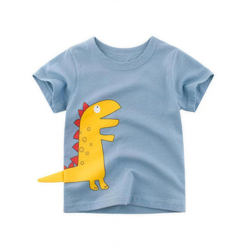 Yellow Dino Tee - professional product photo on white background