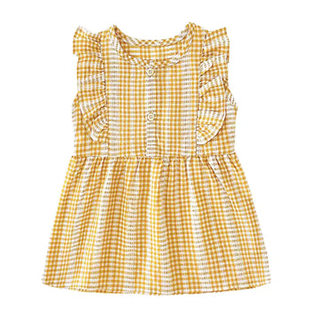 Yellow Gingham Dress